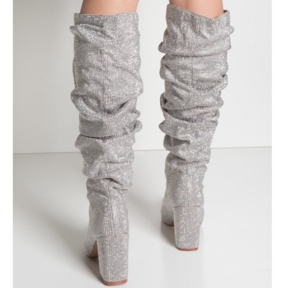 SOLD OUT ONLY 2 sizes left Celebrity diamond boots - Picture 3 of 4